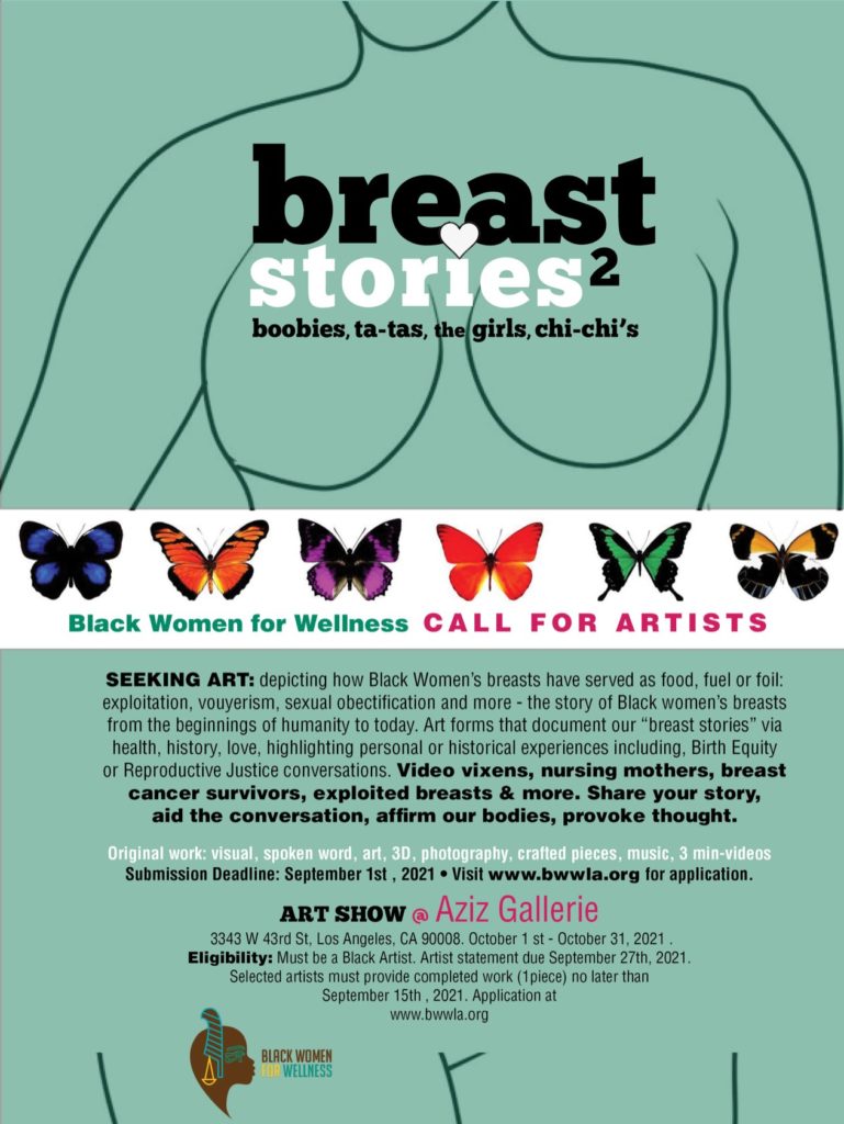 Breast Stories II Complete Flyer Black Women for Wellness