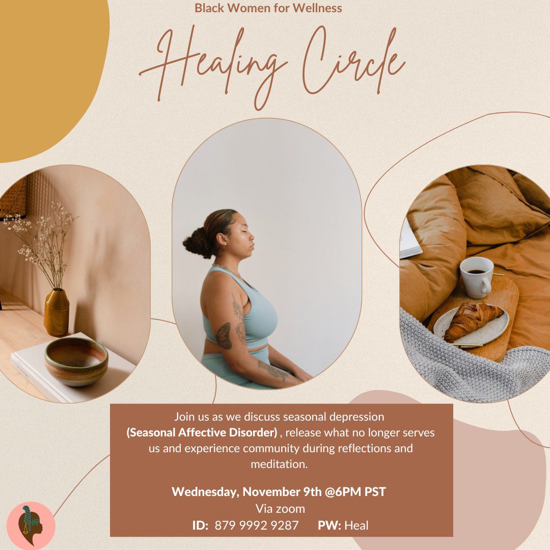 Sisters in Motion Healing Circle Event Flyer