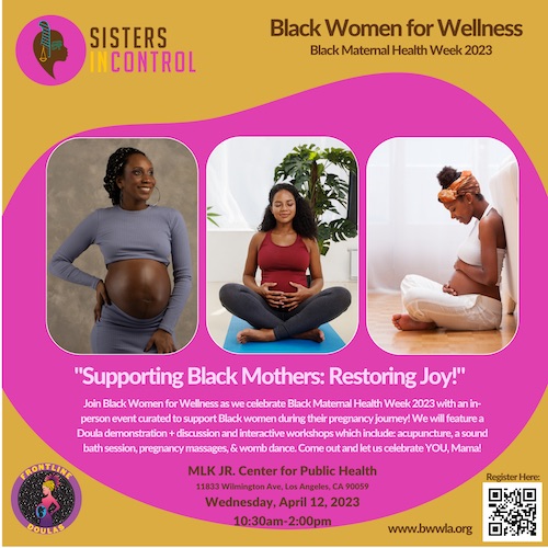 Supporting Black Mothers: Restoring Joy Event Flyer