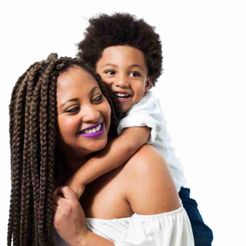 Black Maternal Health Resource Guide Photo of Black Mom and young child