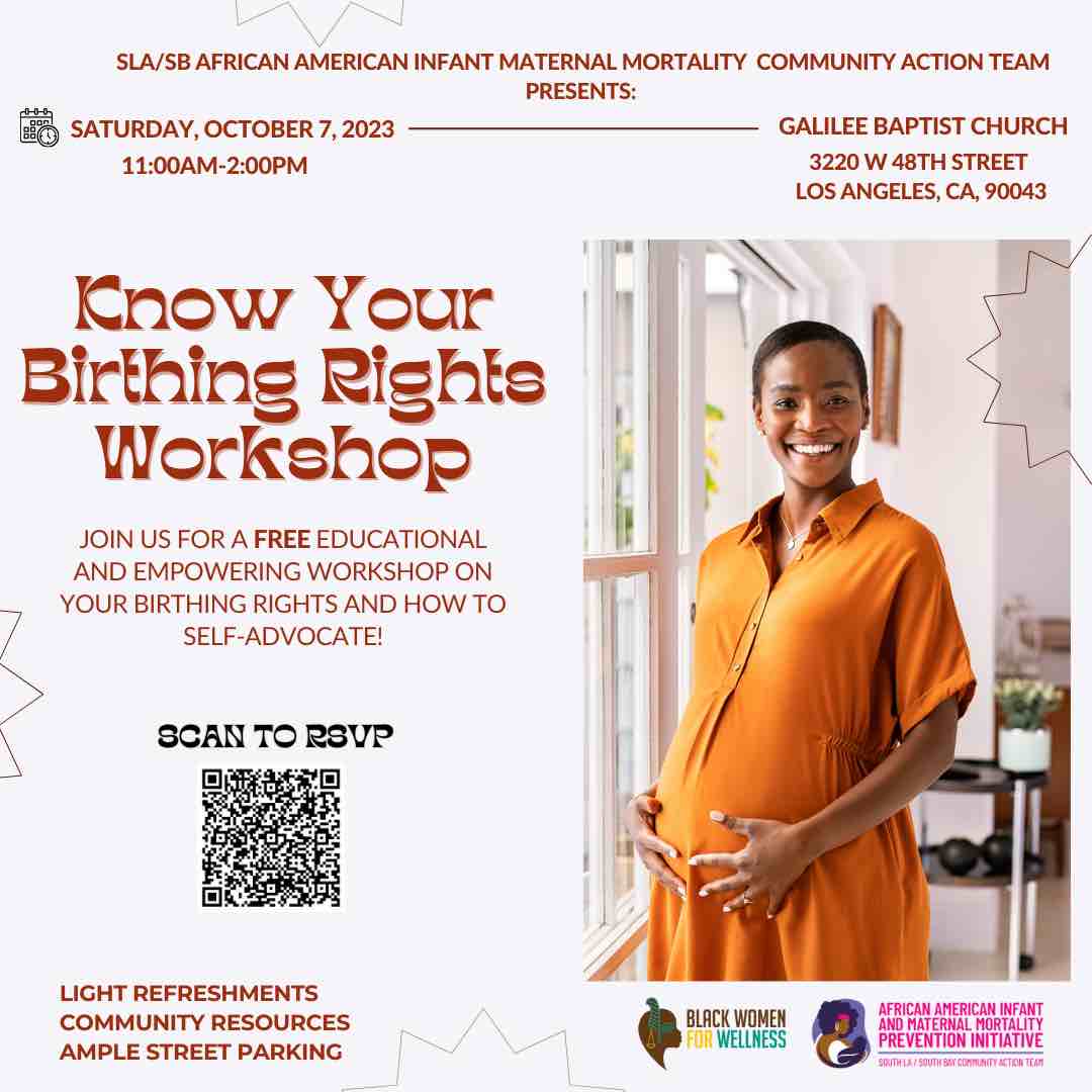 Know Your Birth Rights Workshop Event Flyer