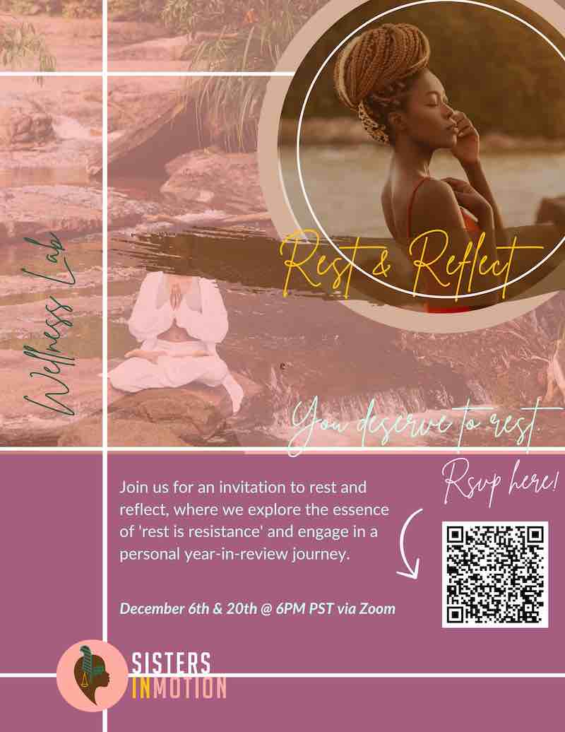Rest & Reflect Event Flyer