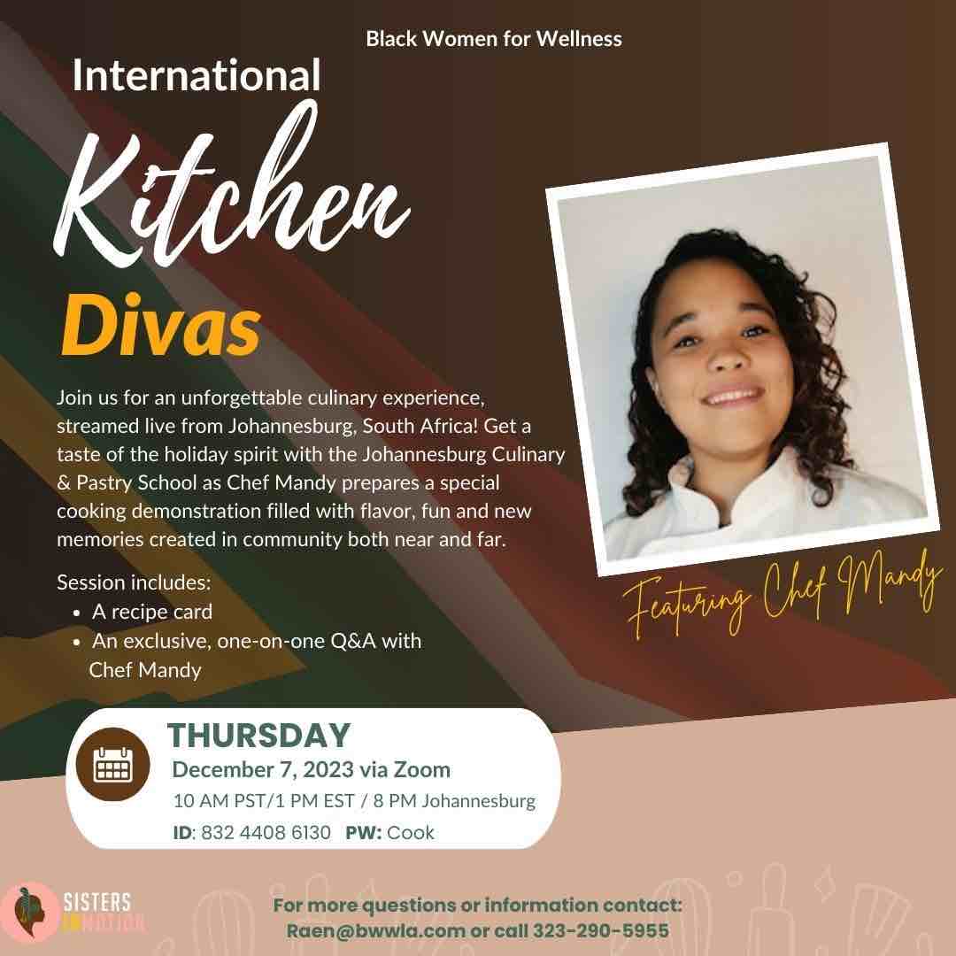 International Kitchen-Divas Event Flyer Nov. 2023