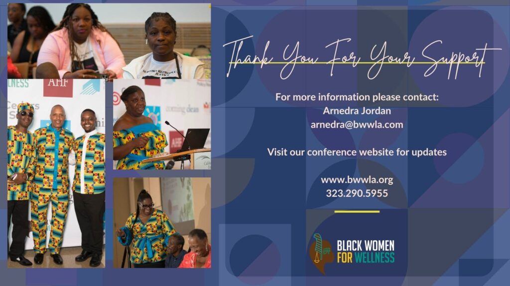 2024 Reproductive Justice Conference - Black Women for Wellness