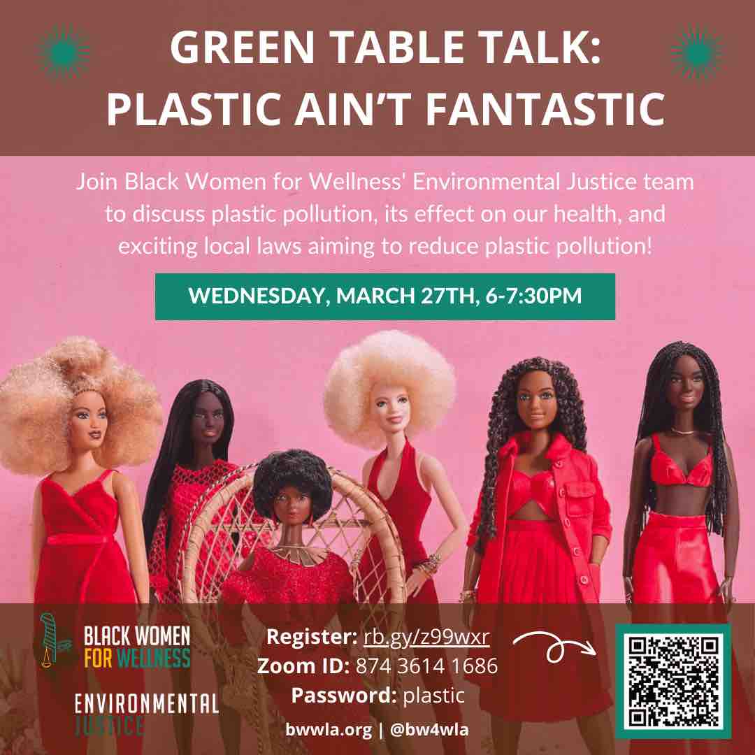 Green Table Talk Plastic Event Flyer March 2024