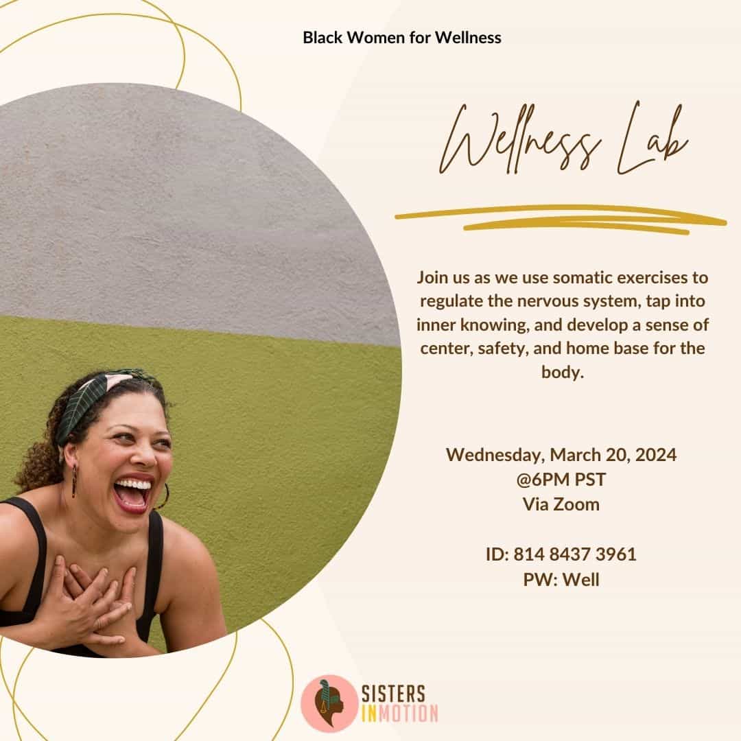 Sisters in Motion Wellness Lab March 2024