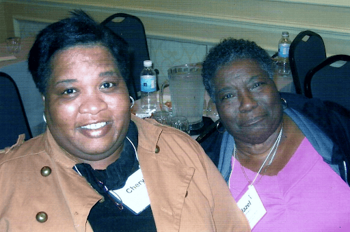 Cheryl Johnson with her mother Hazel Johnson