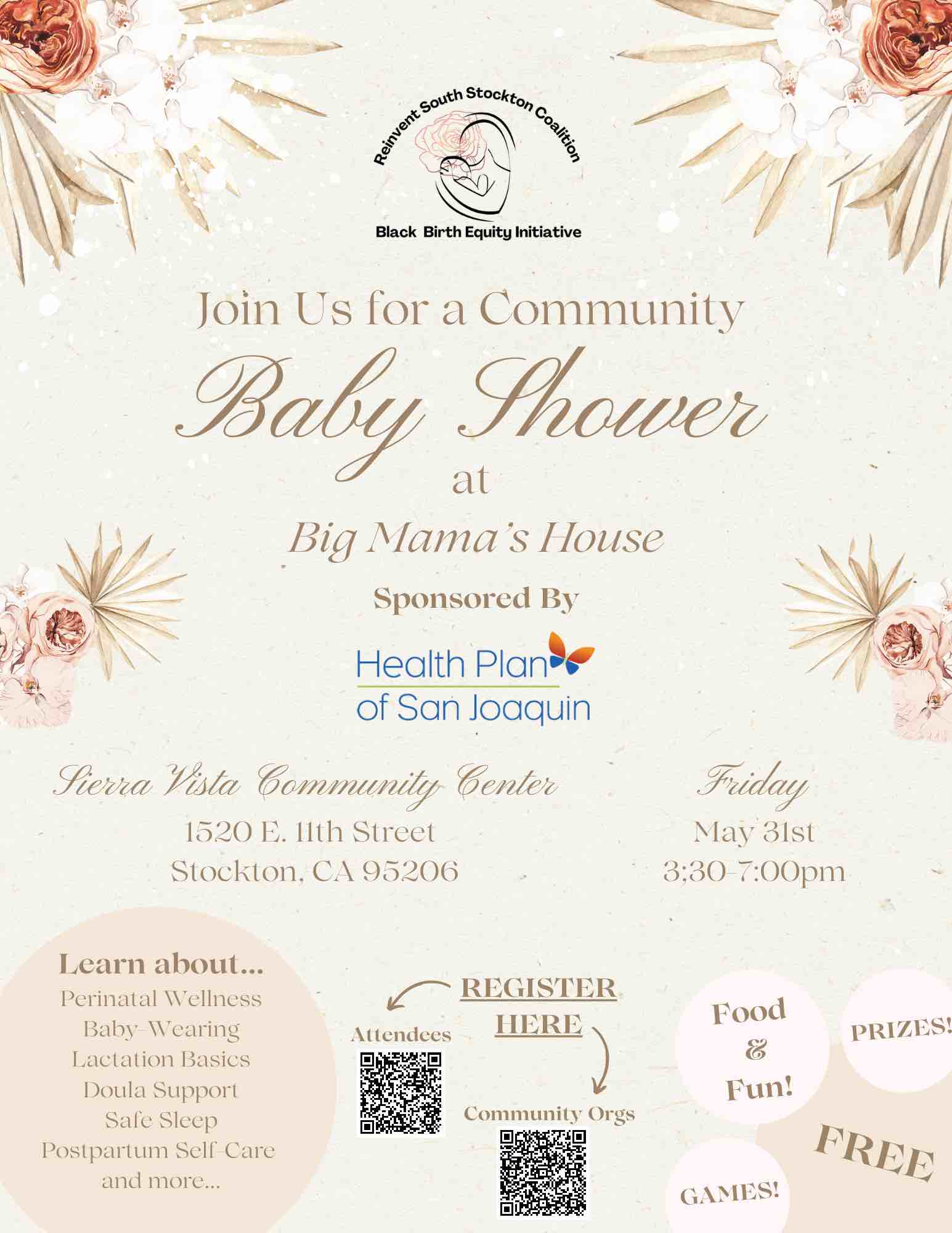 Community Baby Shower Flyer