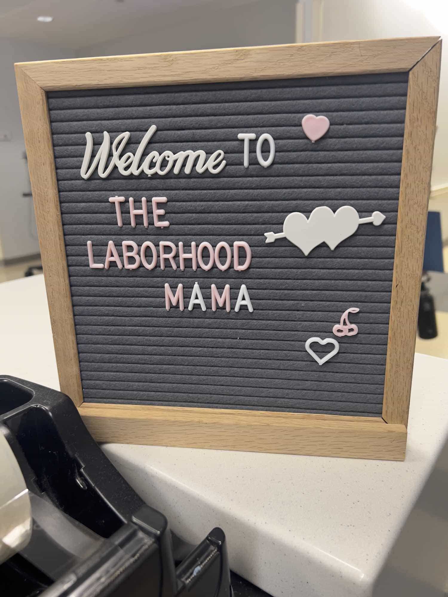 Black maternal health week birthing tour signage