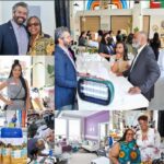 Photo montage of the Grand opening of the Birthing Tree Community Lactation Room