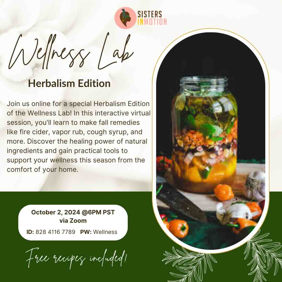 Wellness Lab - Herbalism Edition Event Flyer