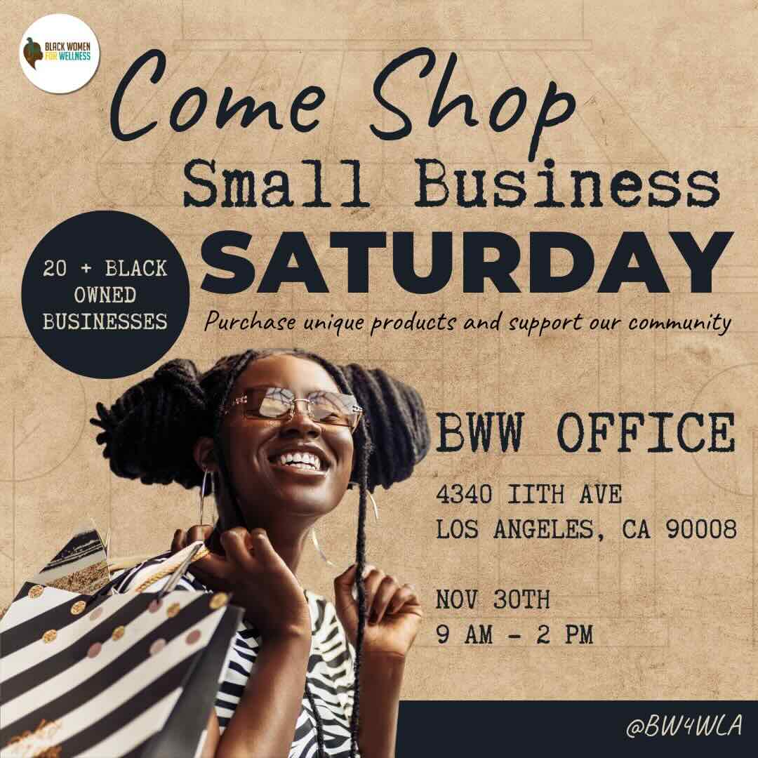 BWW Small Biz Saturday Event Flyer