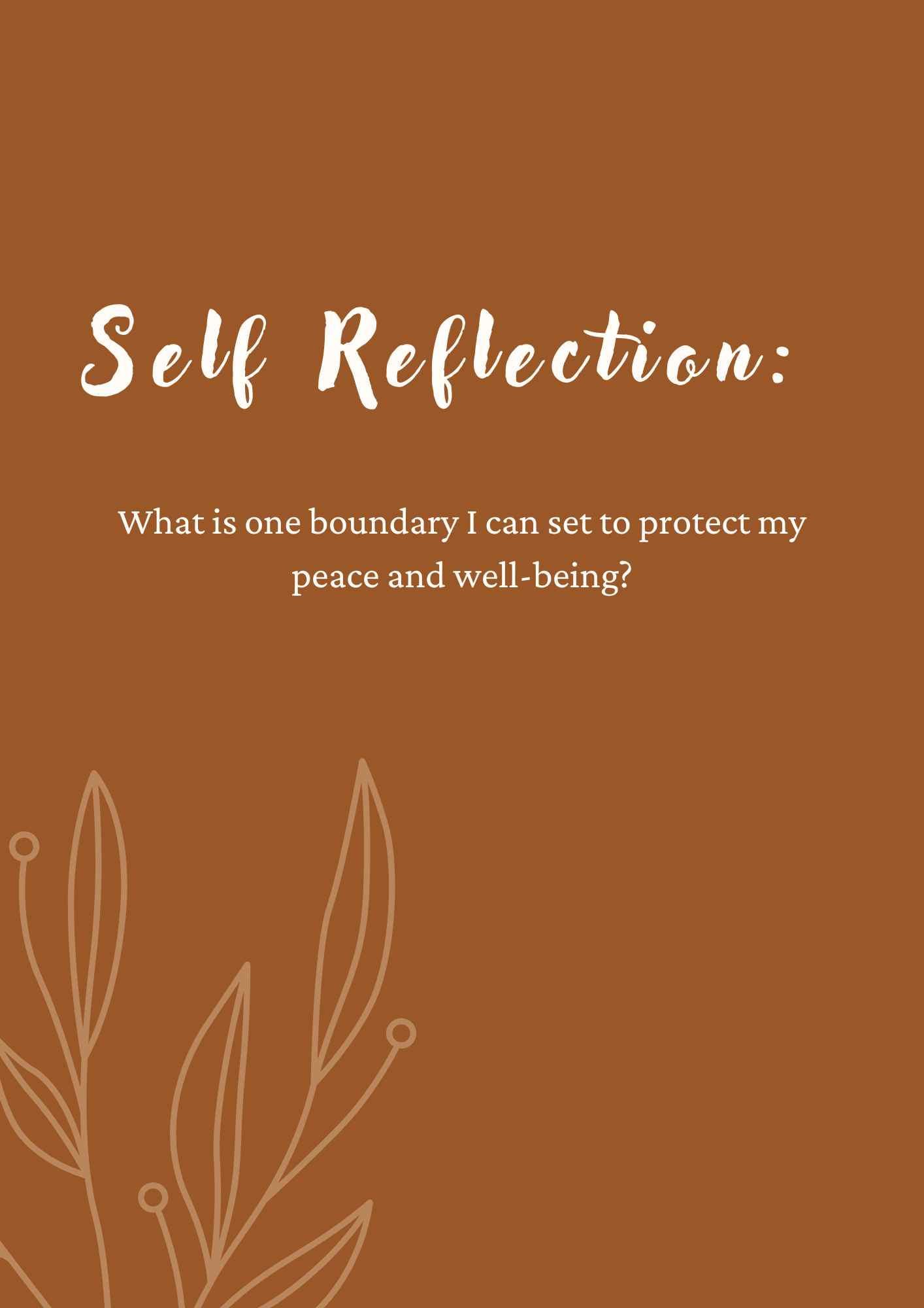 Self Reflection 5