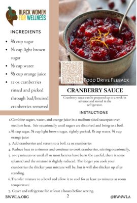 CRANBERRY SAUCE Recipe