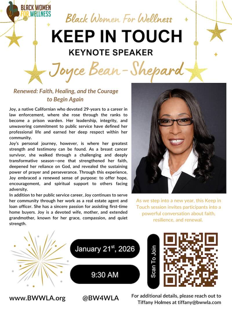 Keep In Touch Jan 2025 Event Flyer