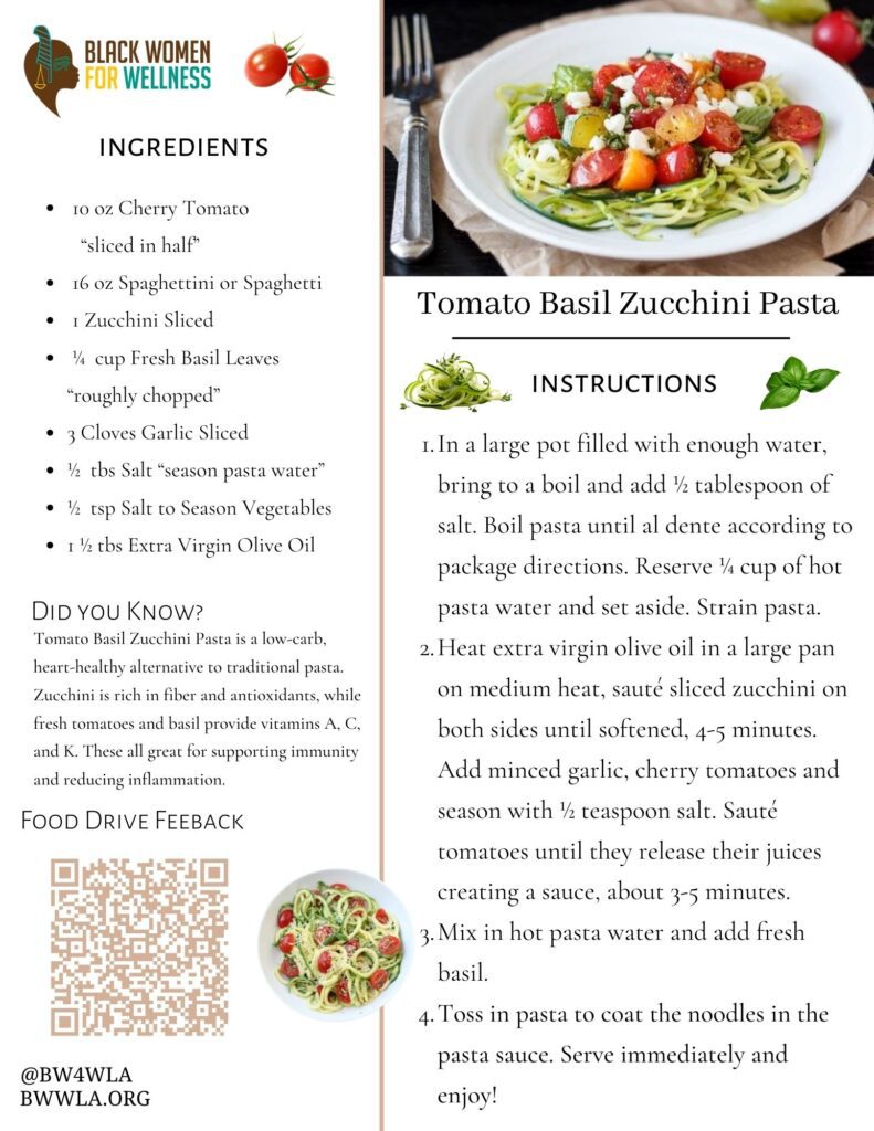 Tomato Basil Zucchini Pasta Recipe