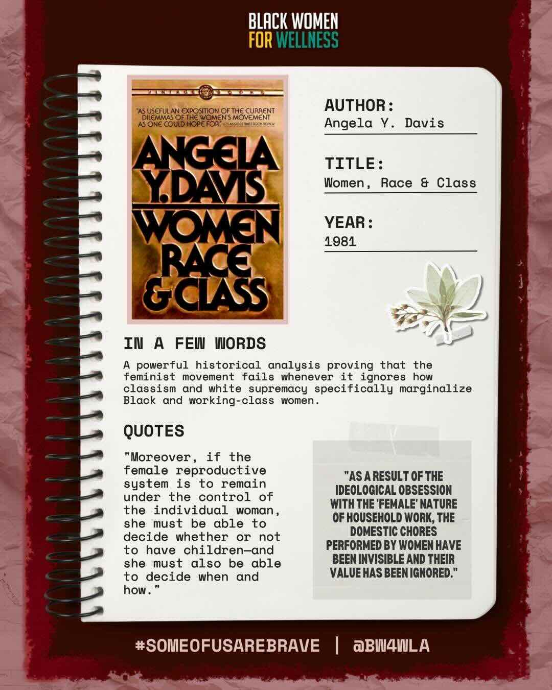 Angela David Women, Race, Class Excerpt