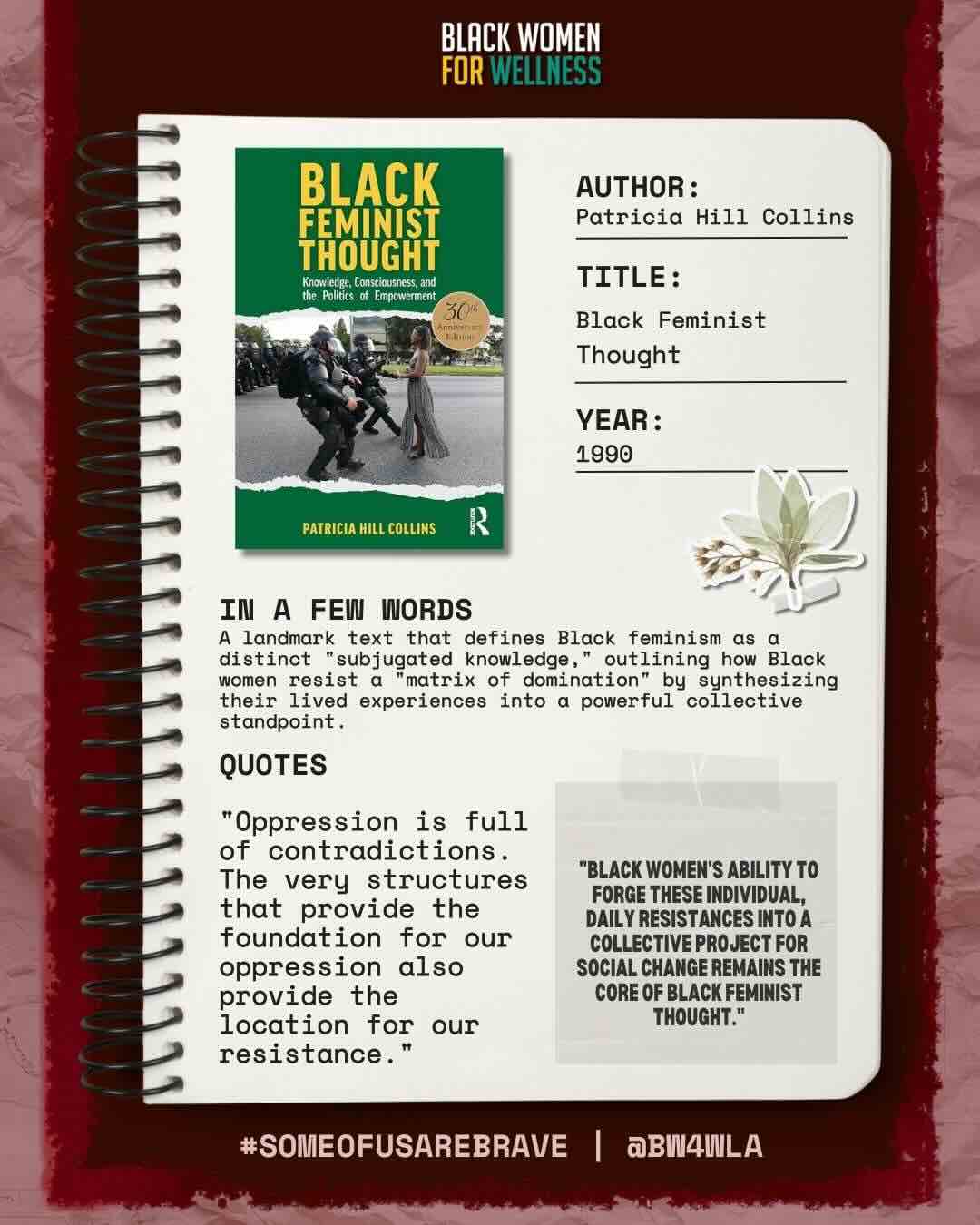 Patricia Hill Collins Black Feminist Thought Excerpt