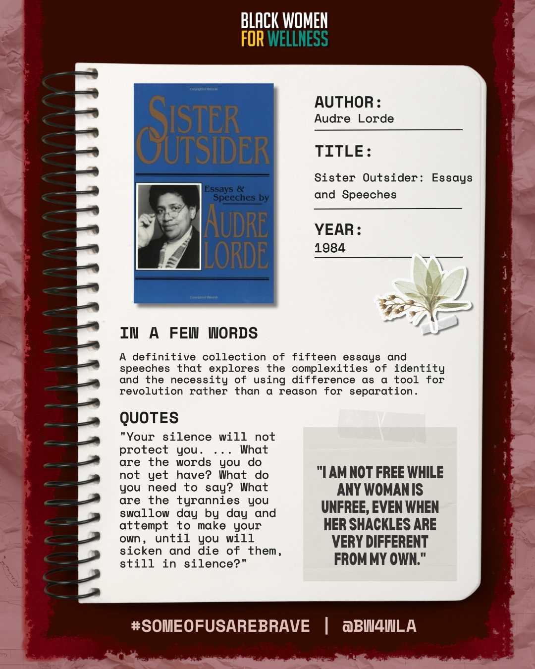 Sister Outsider Excerpt