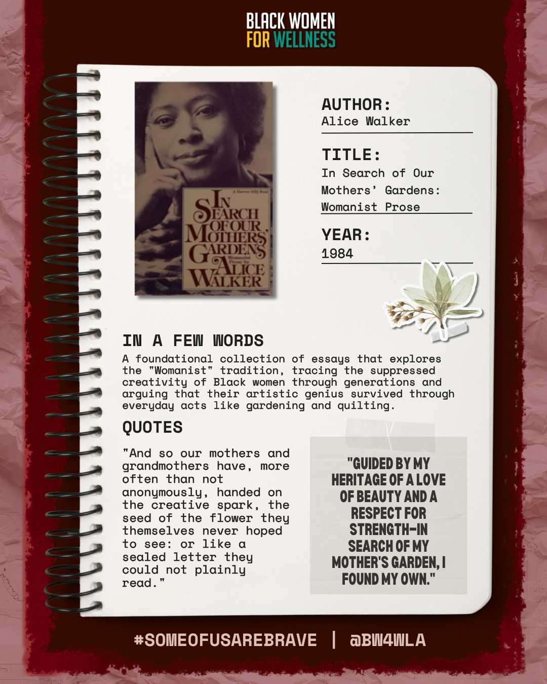 In Search of Our Mothers’ Gardens Excerpt