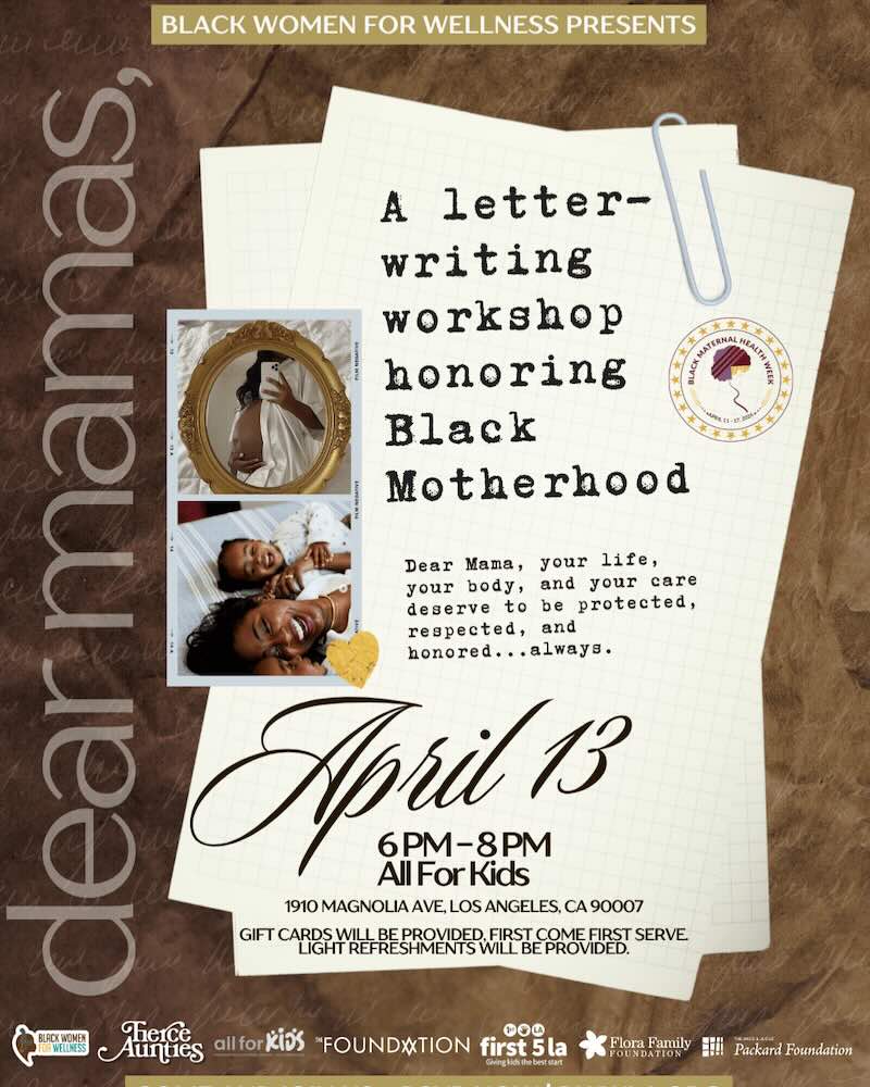 Dear Mama Event Flyer