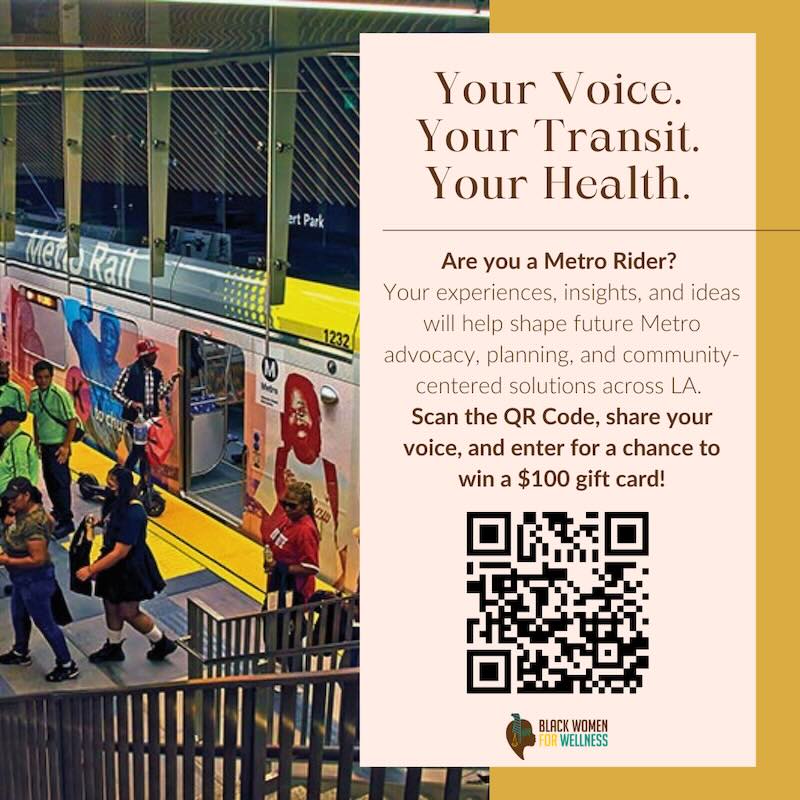 BWW x Metro LA Transit Survey Flyer