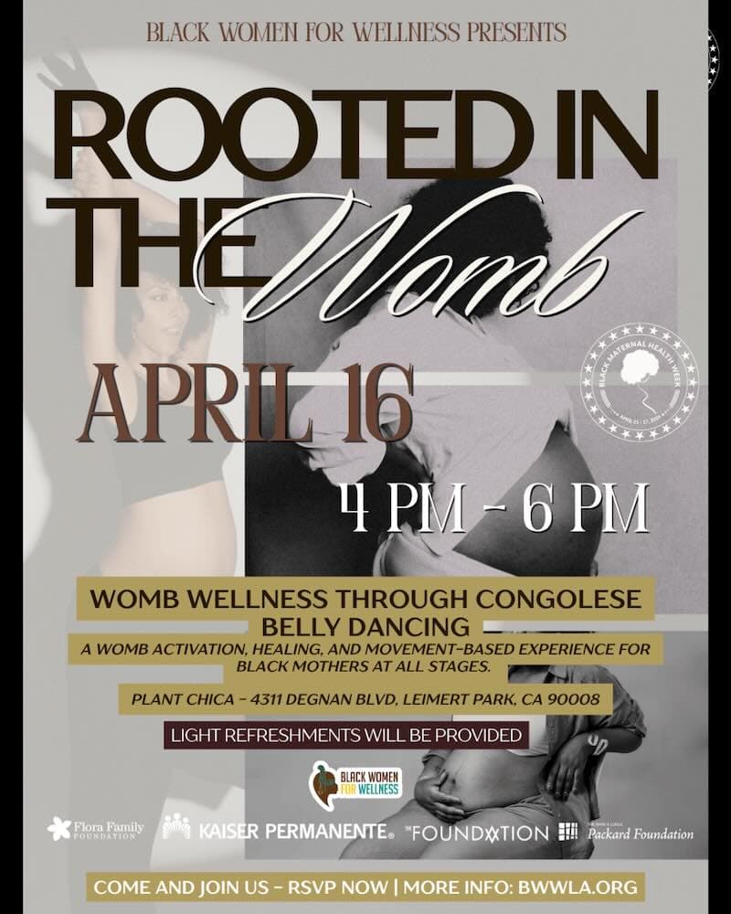 Rooted in the Womb Event Flyer