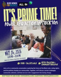 Stockton Black Vote Event Flyer