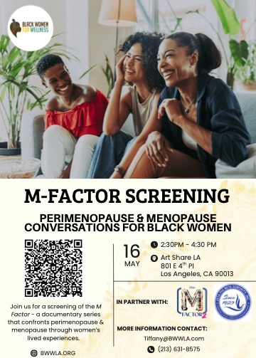 M-Factor PERIMENOPAUSE & MENOPAUSE Event Flyer