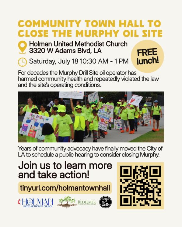 Community Town Hall Murphy Oil Site Event Flyer