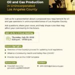 Oil and Gas Community Engagement South and East LAC Event Flyer
