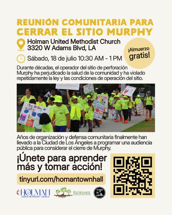 Reunion Comunitaria Para Cerrar El Sitio Murphy Flyer