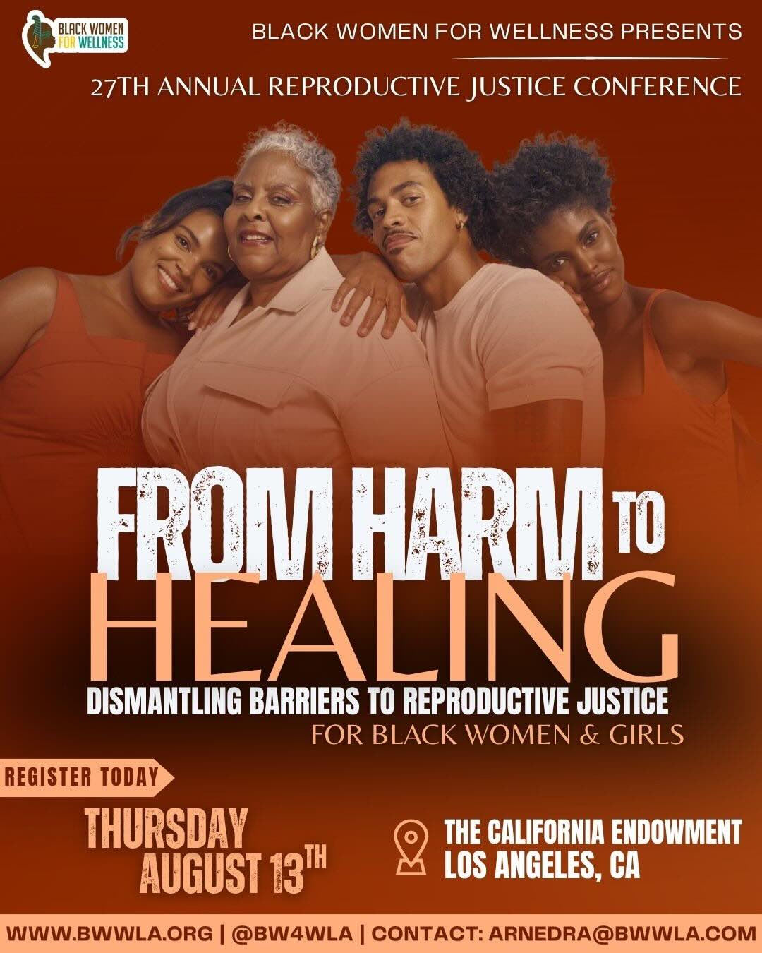 BWW 2026 Reproductive Justice Conference Flyer