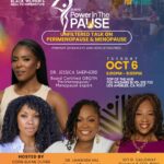 Black Women's Health Event Flyer Power in the Pause Event Flyer